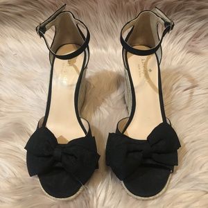 Kate Spade Bow Espadrille Wedges
